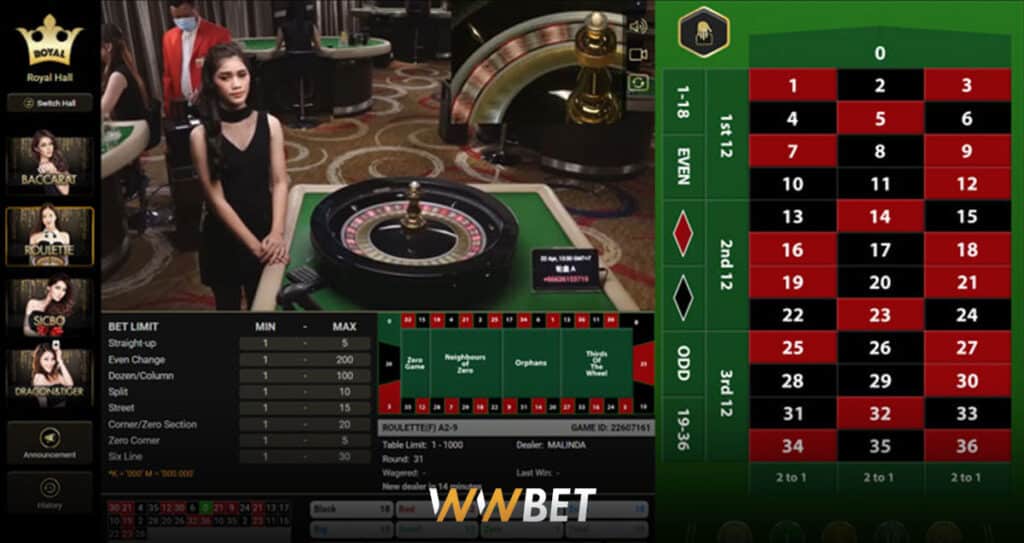 1 / 1 – online roulette live stream